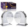 FARBIN Clacson elettrico universale per auto Horns Dual Tone, 12 V, per camion, auto, moto, barca, tutti i veicoli da 12 Volt 130 dB - Basso/Alto tono Super Loud Car Horn ABS + Shell cromato