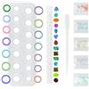 GUOYIHUA Set di stampi in silicone per anelli fai da te, in resina epossidica, stampi in silicone e pietre preziose, anelli fai da te, per anelli da dito, orecchini diamantati, ciondoli e gioielli fai