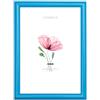 Lupia - Cornice portafoto in Legno da Parete PIATTINA Blu, per Foto, Stampe artistiche, Poster, Quadri Moderni 25x35cm