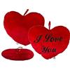 Out of the blue Cuscino-Cuscino a Cuore Rosso/Stampa I Love You/Dimensioni: 36 x 32 cm