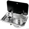 OSCULATI Piano cottura 1 fuoco - lavello DX con miscelatore