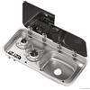 OSCULATI Piano cottura 2 fuochi - lavello DX con miscelatore