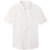 mintgreen Camicie da smoking per bambini, abito formale a maniche corte, 7-14 anni, Bianco Pieno - Plissettato, 9-10 Anni