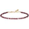 GAVU Bracciale da Donna Minimalista in Pietre Dure, Bracciale di Granato da Donna