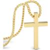 SERASAR Catena in Oro Croce da Uomo - a 60cm con Cristiana del Crocifisso Natale Regalo di Nozze