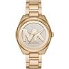 Michael Kors Orologio Janelle per donna, Movimento al quarzo a tre lancette con cinturino in acciaio inossidabile o in silicone, 42 mm, Tono oro