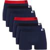 Lower East Lower East159 15, Blu Scuro con Nero e Rosso, 3XL Uomo