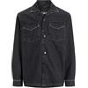 JACK & JONES Rddrob RI 329 SN-Maglietta Oversize Giacca di Jeans, Denim Nero, S Uomo
