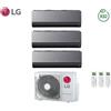 LG Condizionatore Climatizzatore LG trial split inverter R-32 ArtCool Uv Nano Mirror 9000+9000+9000 Btu con MU3R19 U23 Wifi integrato 9+9+9
