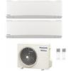 Panasonic Condizionatore Climatizzatore Panasonic dual split inverter Etherea White R-32 Wi-Fi con Econavi 12000+12000 con CU-2Z50TBE