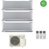 Panasonic Condizionatore Panasonic trial split inverter Etherea Silver R-32 Wi-Fi con Econavi 9000+12000+12000 Con CU-3Z68TBE
