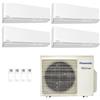 Panasonic Climatizzatore Condizionatore Quadri Split Panasonic Serie TZ Inverter Standard R-32 9000+9000+9000+18000 Con CU-4Z68TBE