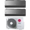 LG Condizionatore Climatizzatore LG dual split inverter R-32 ArtCool Uv Nano Mirror 9000+9000 Btu con MU2R17 U13 Wifi integrato 9+9