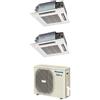 Panasonic Condizionatore Climatizzatore Panasonic Dual Split Inverter a Cassetta 60x60 R-32 12000+18000 12+18 Con CU-3Z52TBE