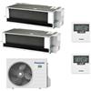 Panasonic Condizionatore Climatizzatore Panasonic Dual Split Inverter Canalizzato R-32 9000+18000 9+18 Con CU-2Z50TBE