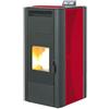King Termostufa a pellet King Idro 24 kW bordeaux con telecomando
