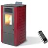 King Stufa a pellet King 8 kW 7 bordeaux per ambienti fino a 60 mq