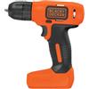 Black&Decker AVVITATORE BLACK&DECKER A BATTERIA LITIO 7.2 V CORDLESS VELOCITA\' 0-400 GIRI/MIN Mod. BDCD8