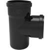 NICOLL By REDI Tee Phono Black Redi DIAMETRO 100 Innesto NERO