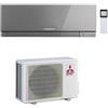 Mitsubishi Electric Condizionatore Climatizzatore Mitsubishi Electric Inverter Kirigamine Zen R-32 Wi-Fi Argento 18000 BTU MSZ-EF50VGKS