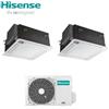Hisense Condizionatore Climatizzatore Hisense Dual Split Inverter a Cassetta 12000+18000 Con 3AMW72U4RJC