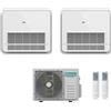 Hisense Condizionatore Climatizzatore Hisense Dual Split Inverter a Console 12000+12000 Con 2AMW52U4RXC Wi-Fi Optional - Comando Incluso