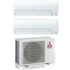 Mitsubishi Electric Condizionatore Climatizzatore Mitsubishi Electric Dual Split Inverter R-32 MSZ-HR 9000+12000 BTU R-32 Con MXZ-2HA50VF WiFi Optional 9+12