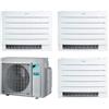 Daikin Condizionatore Climatizzatore Daikin R-32 Trial Split Pavimento FVXM-A Perfera Floor 9000+9000+12000 BTU Wi-Fi Incluso +3MXM52N