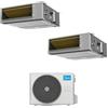 Midea Condizionatore Climatizzatore Midea Dual Split Inverter Canalizzabile R-32 9000+9000 Con M2OE-18HFN8-Q Wi-Fi Integrato