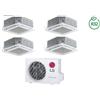 LG Condizionatore Climatizzatore LG Inverter Quadri Split a Cassetta R-32 9000+9000+9000+9000 Con MU4R25.U22