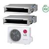 LG Condizionatore Climatizzatore LG Dual Split Canalizzato 9000+18000 BTU R-32 Con MU3R19 UE0