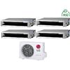 LG Condizionatore Climatizzatore LG Quadri Split Canalizzato 9000+9000+9000+9000 BTU R-32 Con MU4R25.U22