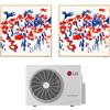 LG Condizionatore Climatizzatore LG Dual Split Inverter R-32 Artcool Gallery Photo 9000+9000 Btu con MU2R15 Wi-Fi Integrato