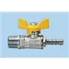 Rubinetterie Bresciane Rubinetto diritto M 1/2" a farfalla CON ATTACCO PER GPL
