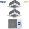 Haier Condizionatore Climatizzatore Haier Dual Split Cassetta 620 R-32 9000+9000 BTU Con 2U40S2SM1FA WI-FI Optional
