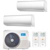 Midea Condizionatore Climatizzatore Midea Dual Split Inverter Right R32 9000+18000 BTU Con M2OD-18HFN8-Q Wi-Fi Optional