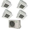 Daikin Condizionatore Climatizzatore Daikin Quadri Split a Cassetta R-32 9000+9000+12000+12000 BTU Con 4MXM80M Comando a Filo + Griglia