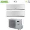 Aermec Condizionatore Climatizzatore Aermec Dual Split Inverter R-32 Modello SLG 12000+12000 Con MLG520 Wi-Fi Optional