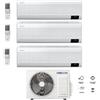 Samsung Condizionatore Climatizzatore Samsung Trial Split Inverter Windfree Avant R-32 Wi-Fi 9000+12000+12000 BTU Con AJ068TXJ3KG