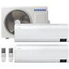 Samsung Condizionatore Climatizzatore Samsung Dual Split Inverter Windfree Avant R-32 Wi-Fi 9000+12000 BTU Con AJ040TXJ2KG