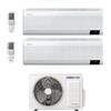 Samsung Condizionatore Climatizzatore Samsung Dual Split Inverter Windfree Elite S2 R-32 Wi-Fi 7000+9000 BTU Con AJ040TXJ2KG/EU