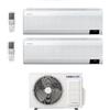 Samsung Condizionatore Climatizzatore Samsung Dual Split Inverter Windfree Elite S2 R-32 Wi-Fi 9000+12000 BTU Con AJ040TXJ2KG