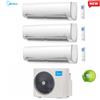 Midea Condizionatore Climatizzatore Midea Trial Split Inverter Serie Prime R-32 9000+9000+12000 Con M3OF-21HFN8-Q