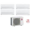 Mitsubishi Electric Condizionatore Climatizzatore Mitsubishi Electric MSZ-APVGK Quadri Split Inverter R32 Wi-Fi 9000+9000+12000+12000 Con MXZ-4F72VF4
