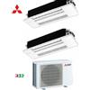 Mitsubishi Electric Condizionatore CLimatizzatore Mitsubishi Electric Dual Split Cassetta 1 Via MLZ-KP 9000+12000 Con MXZ-2F42VF4