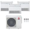 Mitsubishi Electric Condizionatore Climatizzatore Mitsubishi Electric Trial a Pavimento R32 MFZ-KT 9000+9000+18000 BTU Con MXZ-3F68VF Wi-Fi Optional