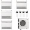 Mitsubishi Electric Condizionatore Climatizzatore Mitsubishi Electric Quadri a Pavimento R32 MFZ-KT 9+9+9+12 BTU Con MXZ-4F72VF4 Wi-Fi Optional