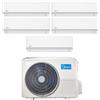 Midea Condizionatore Climatizzatore Midea Penta Split Inverter R-32 Wi-Fi Xtreme Pro 9000+9000+9000+9000+18000 BTU Con M5OE-42HFN8-Q