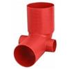 no brand CURVA WC ALTA CON 2 ATTACCHI ARANCIONE