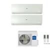 Haier Condizionatore Climatizzatore Haier Dual Split Inverter Flexis Plus White R-32 7000+7000 Con 2U40S2SM1FA Wi-Fi Integrato